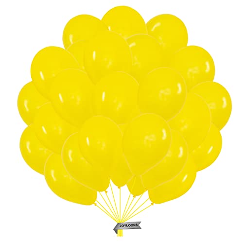 Gelbe luftballons 50 stück. Gelbe luftballons aus natürlichem Latex. Lufballons mit einem Durchmesser von 28 cm. Ideal zur Dekoration von Geburtstags-, Hochzeits- und baby shower. von Joyloons
