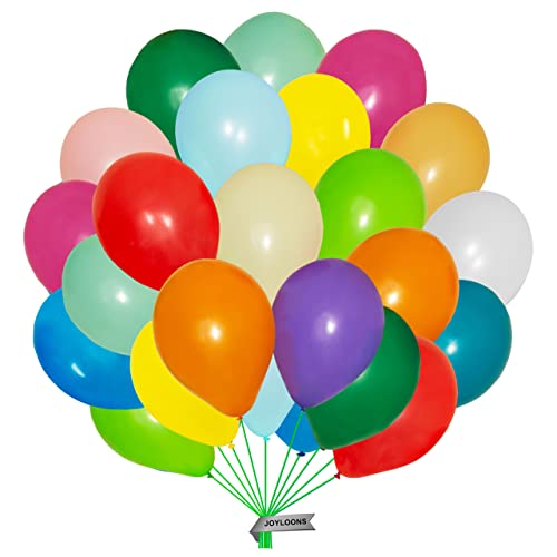 Bunte luftballons 100 stück. Bunte luftballons aus natürlichem Latex. Lufballons mit einem Durchmesser von 28 cm. Ideal zur Dekoration von Geburtstags-, Hochzeits- und baby shower. von Joyloons