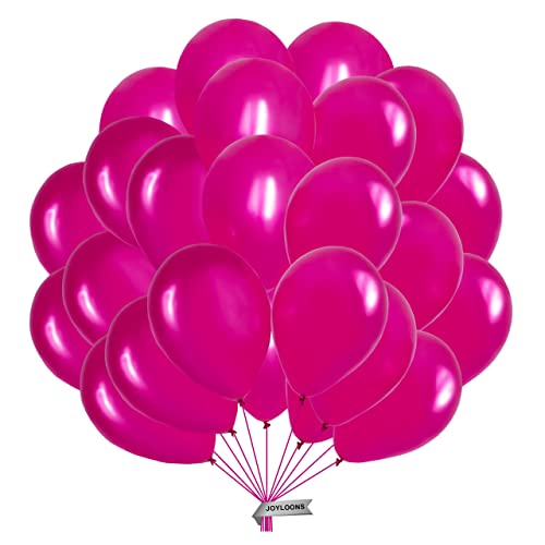 Metallisierte Karminrosa luftballons 50 stück. Luftballons aus natürlichem Latex. Lufballons mit einem Durchmesser von 32 cm. Ideal zur Dekoration von Geburtstags-, Hochzeits- und baby shower. von Joyloons