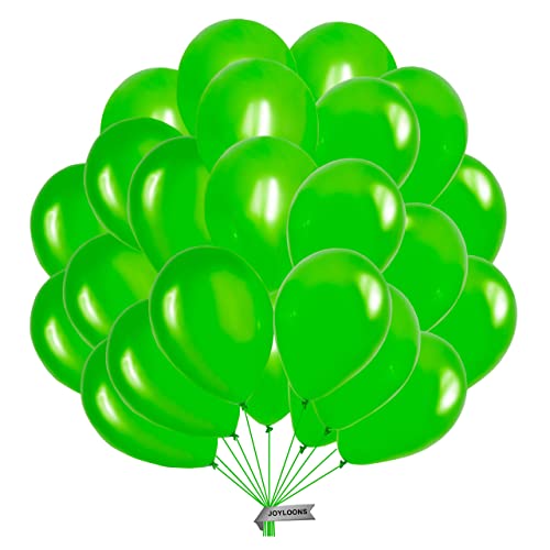 Metallisierte Leuchtendes Grün luftballons 15 stück. Luftballons aus natürlichem Latex. Lufballons mit einem Durchmesser von 32 cm. Ideal zur Dekoration von Geburtstags-, Hochzeits- und baby shower. von Joyloons