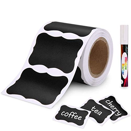 joyoldelf 150 Stück Etiketten-Set, selbstklebend, wiederverwendbar, für die Küche, zum Organisieren mit Flüssigkreidemarkern, Tafel-Etiketten, abnehmbar, um Ihre Küche zu dekorieren joyoldelf 150 Stück Etiketten-Set, selbstklebend, wiederverwendbar, für die Küche, zum Organisieren mit Flüssigkreidemarkern, Tafel-Etiketten, abnehmbar, um Ihre Küche zu dekorieren von Joyoldelf