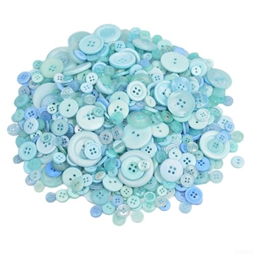 13 cm handgefertigte Harzknöpfe für Kinder DIY Handwerk Nähzubehör, perfekt für kreative Projekte (Seeblau) von JoyousMall