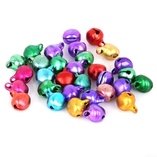 Dekorative Glöckchen zum Basteln und als Urlaubsdekoration mit gestanzten Löchern (6 mm, 300 Stück) von JoyousMall