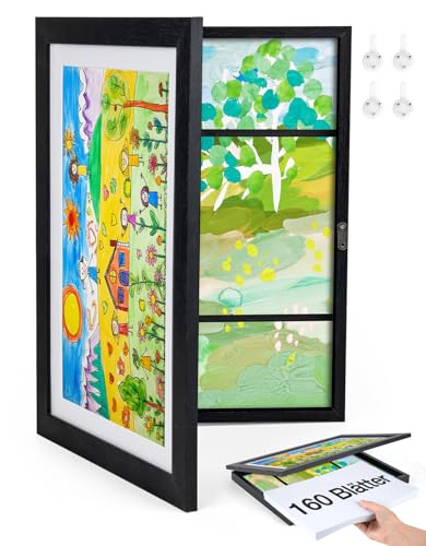 Joyshare A4 Bilderrahmen Kinderzeichnungen holz - Bilderrahmen Wechseln Kinderzeichnungen 24x33x3 cm Schwarz 1 Stück Joyshare A4 Bilderrahmen Kinderzeichnungen holz - Bilderrahmen Wechseln Kinderzeichnungen 24x33x3 cm Schwarz 1 Stück von Joyshare