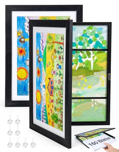 Joyshare A4 Bilderrahmen Kinderzeichnungen holz - Bilderrahmen Wechseln Kinderzeichnungen 24x33x3 cm Schwarz 2 Stück Joyshare A4 Bilderrahmen Kinderzeichnungen holz - Bilderrahmen Wechseln Kinderzeichnungen 24x33x3 cm Schwarz 2 Stück von Joyshare