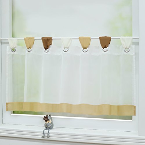 Joyswahl Scheibengardine Voile Bistrogardinen mit Schlaufen »Charlott« Küche Kurzgardine HxB 60x150cm Braun 1er Pack Joyswahl Scheibengardine Voile Bistrogardinen mit Schlaufen »Charlott« Küche Kurzgardine HxB 60x150cm Braun 1er Pack von Joyswahl