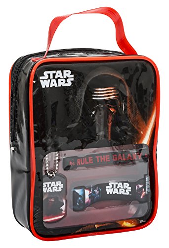 Star Wars 91643 - Kylo Ren Fanset 2 Gummiarmbänder und 1 Halskette mit Anhänger, 15 x 5 x 18 cm Star Wars 91643 - Kylo Ren Fanset 2 Gummiarmbänder und 1 Halskette mit Anhänger, 15 x 5 x 18 cm von Joytoy