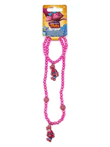 Trolls 65190 - Set: Armband und Kette, Glitzer-Anhänger, Haaren mit Hangtag 5 x 7 cm Trolls 65190 - Set: Armband und Kette, Glitzer-Anhänger, Haaren mit Hangtag 5 x 7 cm von Joytoy