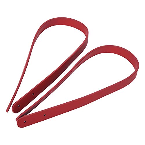 Leder Taschenriemen, Taschengriffe DIY Ersatz Tote Schulterriemen Umhängetaschen Handtaschen Schultergurte Taschenriemen Ledertaschenhenkel Taschengriff Henkel für Taschen, 2 Stück[Rot] von Joyzan