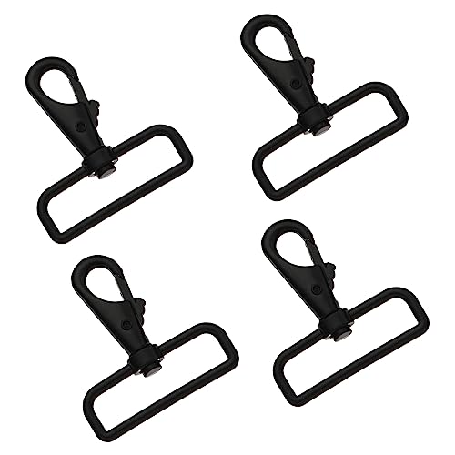 Joyzol D-Ring-Karabinerverschlüsse, 4 Stück, Metall, drehbar, Karabinerhaken, mattschwarz, Lanyard-Clips, Schlüsselanhänger, Geldbörse, DIY, Handwerk, Schmuckherstellung, 50 mm Joyzol D-Ring-Karabinerverschlüsse, 4 Stück, Metall, drehbar, Karabinerhaken, mattschwarz, Lanyard-Clips, Schlüsselanhänger, Geldbörse, DIY, Handwerk, Schmuckherstellung, 50 mm von Joyzol