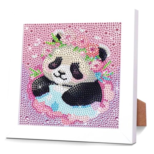 Jozutoyz Diamond Painting Kinder Mit Holzrahmen, Diamond Painting Kinder ab 4 5 6 7 8 9 Jahre, 5D Diamant Painting Bilder Kinder Mädchen Mosaikherstellung Arts Craft Kits für Geschenk 18x18cm (Panda) Jozutoyz Diamond Painting Kinder Mit Holzrahmen, Diamond Painting Kinder ab 4 5 6 7 8 9 Jahre, 5D Diamant Painting Bilder Kinder Mädchen Mosaikherstellung Arts Craft Kits für Geschenk 18x18cm (Panda) von Jozutoyz