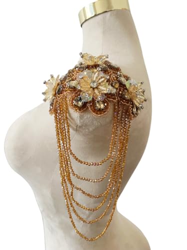 Jpumley.pksn Handgefertigte dreidimensionale 3D-Blumen-Strass-Applikation, Nähen, Kristall, Fransen, Perlen, Pailletten, Flicken, Zubehör für Hochzeitskleider, DIY, dekorativ, 15,2 x 25,4 cm, 1 Jpumley.pksn Handgefertigte dreidimensionale 3D-Blumen-Strass-Applikation, Nähen, Kristall, Fransen, Perlen, Pailletten, Flicken, Zubehör für Hochzeitskleider, DIY, dekorativ, 15,2 x 25,4 cm, 1 von Jpumley.pksn
