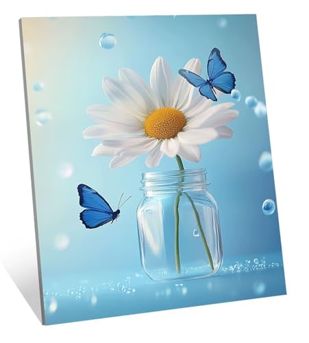 Diamond Painting Blume Diamant Painting Bilder Schmetterling Diamant Kunst Malerei Stickerei Set, DIY Vollbohrer Bastelset Erwachsene Diamanten, Geeignet Als Geschenk, und Als Wanddeko 120x80 cm H-789 von Jqqhhoyy