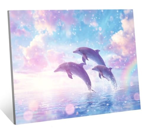 Diamond Painting Erwachsene Delphin Diamond Painting Kinder, DIY Ozean Diamant Malerei Erwachsene Set, Basteln Mädchen 7 10 Jahre Diamant Bilder, Als Geschenk, für Haus Dekoration 70x100 cm H-678 Diamond Painting Erwachsene Delphin Diamond Painting Kinder, DIY Ozean Diamant Malerei Erwachsene Set, Basteln Mädchen 7 10 Jahre Diamant Bilder, Als Geschenk, für Haus Dekoration 70x100 cm H-678 von Jqqhhoyy