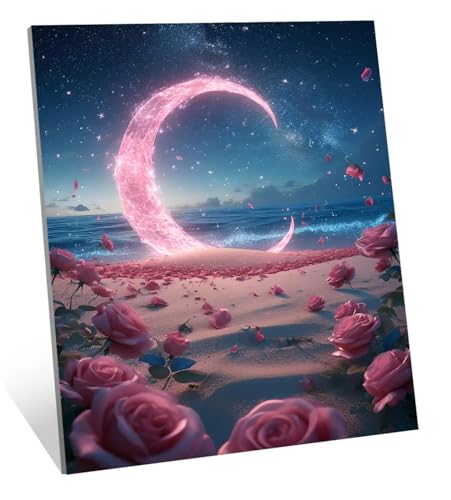 Diamond Painting Erwachsene Mond Diamond Painting Kinder, DIY Full Drill Rose Diamant Malerei Erwachsene Set, Basteln Mädchen 7 10 Jahre Diamant Bilder, Als Geschenk, Haus Dekoration 70x100 cm H-2658 Diamond Painting Erwachsene Mond Diamond Painting Kinder, DIY Full Drill Rose Diamant Malerei Erwachsene Set, Basteln Mädchen 7 10 Jahre Diamant Bilder, Als Geschenk, Haus Dekoration 70x100 cm H-2658 von Jqqhhoyy