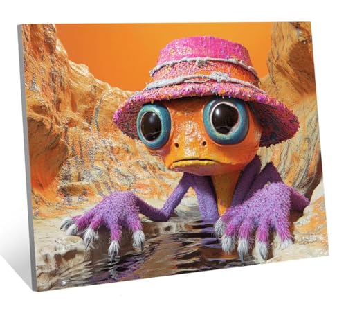 Diamond Painting Niedlich Diamant Painting Bilder Tier Diamant Kunst Malerei Stickerei Set, DIY Vollbohrer Bastelset Erwachsene Diamanten, Geeignet Als Geschenk, Zur und Als Wanddeko 70x50 cm H-2526 von Jqqhhoyy
