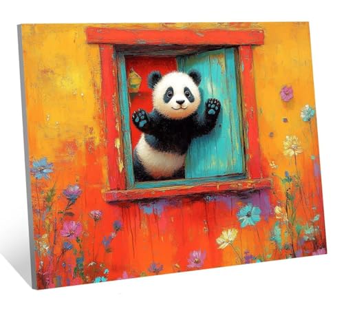 Diamond Painting Panda Diamant Painting Bilder Tier Diamant Kunst Malerei Stickerei Set, DIY Vollbohrer Bastelset Erwachsene Diamanten, Geeignet Als Geschenk, Entspannung und Wanddeko 120x80 cm H-2669 von Jqqhhoyy