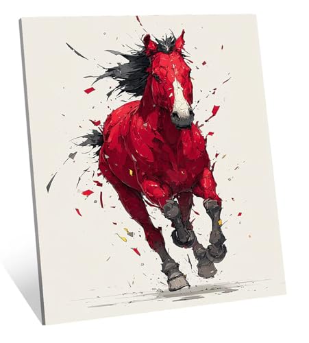 Pferd Diamond Painting Tier Diamond Painting Erwachsene, DIY Mosaikherstellung Diamant Malerei Bilder Set, 5D Diamant Kunst Kinder Basteln, Wohnzimmer Zimmer Zubehör Geschenke 100x150 cm H-2810 von Jqqhhoyy