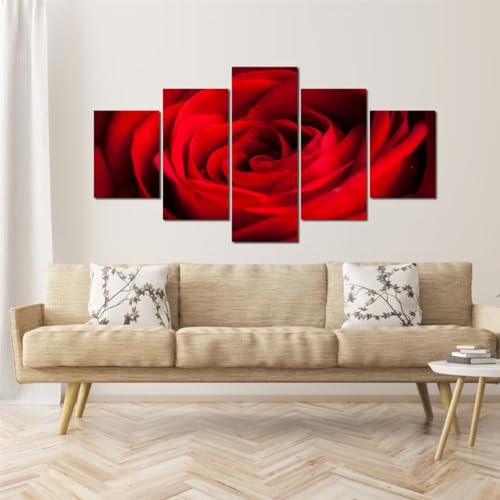 5 Stück Diamond Painting 125x60cm, Rose Diamond Painting Erwachsene Rot Diamond Painting Kinder DIY 5D Diamond Art Painting Beginners Kreuzstich Stickerei Paintings Set for Canvas Wall Art Home Decor 5 Stück Diamond Painting 125x60cm, Rose Diamond Painting Erwachsene Rot Diamond Painting Kinder DIY 5D Diamond Art Painting Beginners Kreuzstich Stickerei Paintings Set for Canvas Wall Art Home Decor von Jqynn