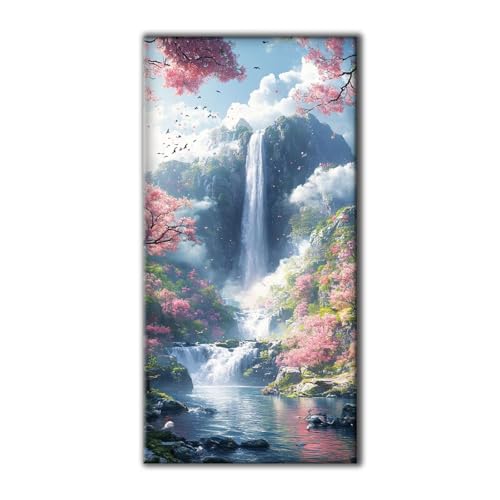 Diamond Painting Erwachsene Groß Set 5D Diamond Painting Fallen Landschaft 100 x 200 DIY Crystal Art Neuheiten Basteln Erwachsene Herbst Dekoration Kreativ Set für Home Wand Dekor, Geschenke Z-81 von Jqynn