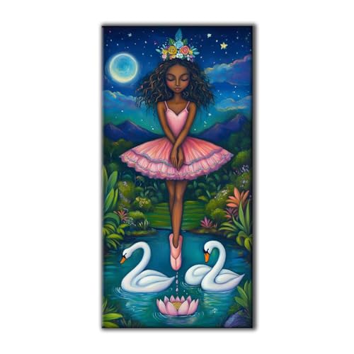 Diamond Painting Erwachsene Groß Set 5D Diamond Painting Mädchen Tier 90 x 180 DIY Crystal Art Neuheiten Basteln Erwachsene Herbst Dekoration Kreativ Set für Home Wand Dekor, Geschenke für Frauen Z-1 von Jqynn