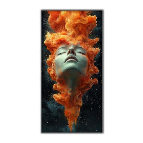 Diamond Painting Erwachsene Groß Set 5D Diamond Painting Orange Farbe Abstrakt 50 x 100 DIY Crystal Art Neuheiten Basteln Erwachsene Herbst Dekoration Kreativ Set für Home Wand Dekor, Geschenke Z-781 von Jqynn