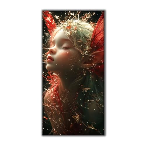 Diamond Painting Erwachsene Groß Set 5D Diamond Painting Schönheit Flügel 100 x 200 DIY Crystal Art Neuheiten Basteln Erwachsene Herbst Dekoration Kreativ Set für Home Wand Dekor, Geschenke Z-71 von Jqynn