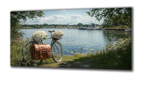Diamond Painting Erwachsene und Kinder, Diamant Painting Bilder See Fahrrad 5D Kreativ Set für Erwachsene DIY Crystal Art Neuheiten Diamond Painting Set Deko Wohnzimmer, Geschenke 100 x 200 Z-68 von Jqynn