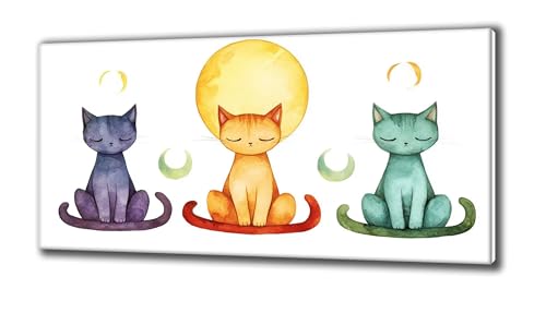 Jqynn Diamond Painting Erwachsene und Kinder, Diamant Painting Bilder Katze Mond 5D Kreativ Set für Erwachsene DIY Crystal Art Neuheiten Diamond Painting Set Deko Wohnzimmer, Geschenke 100 x 200 Z-76 von Jqynn