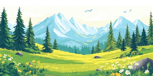 Malen Nach Zahlen Erwachsene Gebirge, Malen Nach Zahlen HöLzer xxl Vorgedruckt High Definition Leinwand, Paint by Numbers Bastelset Erwachsene Mit 3 Pinseln Acrylfarbe, Home Deko 50x100 cm Z-1509 Malen Nach Zahlen Erwachsene Gebirge, Malen Nach Zahlen HöLzer xxl Vorgedruckt High Definition Leinwand, Paint by Numbers Bastelset Erwachsene Mit 3 Pinseln Acrylfarbe, Home Deko 50x100 cm Z-1509 von Jqynn