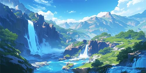 Malen Nach Zahlen Erwachsene Wasserfall, Malen Nach Zahlen Blume xxl Vorgedruckt High Definition Leinwand, Paint by Numbers Bastelset Erwachsene Mit 3 Pinseln Acrylfarbe, Home Deko 50x100 cm Z-1343 Malen Nach Zahlen Erwachsene Wasserfall, Malen Nach Zahlen Blume xxl Vorgedruckt High Definition Leinwand, Paint by Numbers Bastelset Erwachsene Mit 3 Pinseln Acrylfarbe, Home Deko 50x100 cm Z-1343 von Jqynn