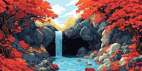 Malen Nach Zahlen Erwachsene Wasserfall, Malen Nach Zahlen Roter Baum xxl Vorgedruckt High Definition Leinwand, Paint by Numbers Bastelset Erwachsene Mit Pinseln Acrylfarbe, Home Deko 50x100 cm Z-1334 Malen Nach Zahlen Erwachsene Wasserfall, Malen Nach Zahlen Roter Baum xxl Vorgedruckt High Definition Leinwand, Paint by Numbers Bastelset Erwachsene Mit Pinseln Acrylfarbe, Home Deko 50x100 cm Z-1334 von Jqynn