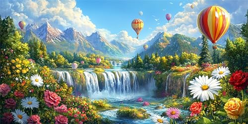 Malen Nach Zahlen HeißLuftballon, Malen Nach Zahlen Erwachsene, DIY Ölgemälde Leinwand Set mit 3 Pinsel und Acrylpigment für Frauen Home Deko Geburtstag Weihnachten Geschenk 60x120 cm Wasserfall Z1374 Malen Nach Zahlen HeißLuftballon, Malen Nach Zahlen Erwachsene, DIY Ölgemälde Leinwand Set mit 3 Pinsel und Acrylpigment für Frauen Home Deko Geburtstag Weihnachten Geschenk 60x120 cm Wasserfall Z1374 von Jqynn