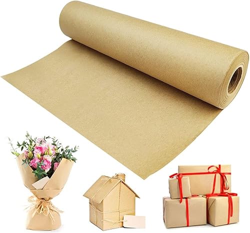 Kraft Paper 30 cm x 50 m Gift Wrapping for Crafts, Art, Small Gift Wrapping, Packaging, Post, Shipping and Parcels von Jrancc