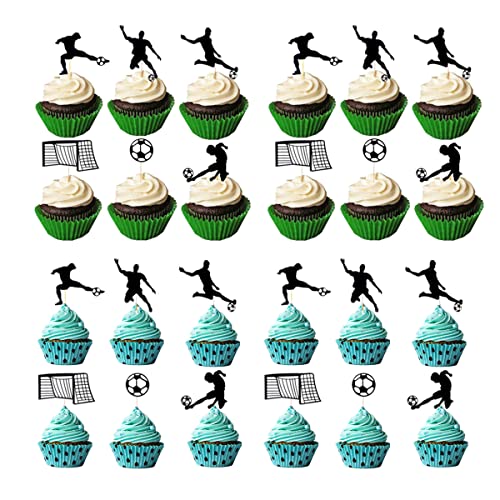 Jrzyhi 24 Stück Fußball Geburtstagstorte Dekoration Fußball-Cupcake-toppern Fußball Party Deko Sport Boy Kuchen Dekoration Fußball-Cupcake-Topper Sport-kuchendeko für Fußball Thema Geburtstag Kuchen Jrzyhi 24 Stück Fußball Geburtstagstorte Dekoration Fußball-Cupcake-toppern Fußball Party Deko Sport Boy Kuchen Dekoration Fußball-Cupcake-Topper Sport-kuchendeko für Fußball Thema Geburtstag Kuchen von Jrzyhi