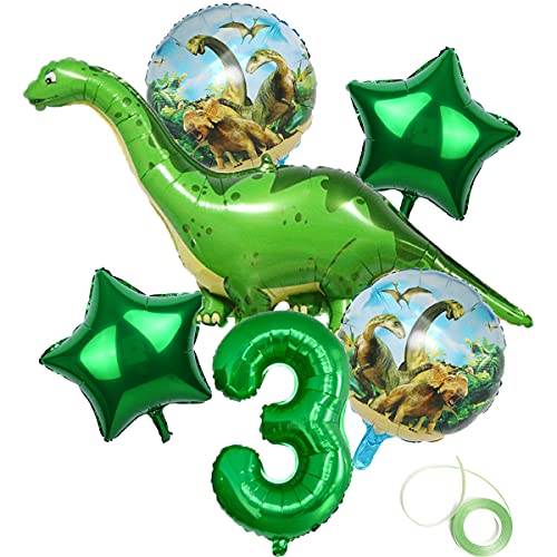 Jrzyhi Dino Geburtstag Deko Dino Luftballons 3 Jahr Geburtstags Dinosaurier 3 Jahr Geburtstagsdeko 3 Dinosaurier Kindergeburtstag Dekoration Für Dschungel Party Kinder Dinosaurier Party Dekoration von Jrzyhi