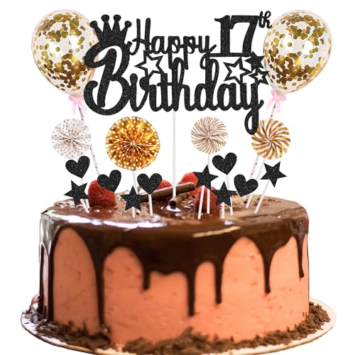 Tortendeko 17 Geburtstag Deko Happy 17th Birthday Tortendeko 17 jahre junge Kuchendeko 17. Geburtstag mädchen Schwarz Golden Tortendeko junge mädchen Hello 17 Glitter Cake Topper für 17 Geburtstag Tortendeko 17 Geburtstag Deko Happy 17th Birthday Tortendeko 17 jahre junge Kuchendeko 17. Geburtstag mädchen Schwarz Golden Tortendeko junge mädchen Hello 17 Glitter Cake Topper für 17 Geburtstag von Jrzyhi