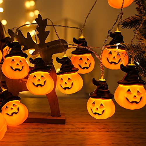 Jsdoin Kürbislichter Halloween Lichterkette Batteriebetrieben Halloween Dekoration Kürbislichter 5 m 20 LED für Halloween Party Indoor Outdoor Home Festival Dekoration Jsdoin Kürbislichter Halloween Lichterkette Batteriebetrieben Halloween Dekoration Kürbislichter 5 m 20 LED für Halloween Party Indoor Outdoor Home Festival Dekoration von Jsdoin