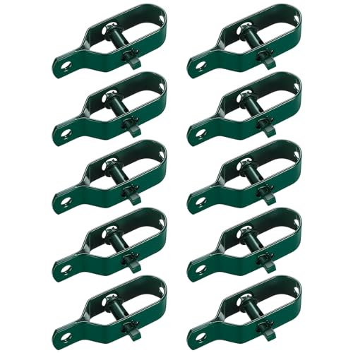 10 Stück Drahtspanner verzinkt, Maschendrahtzaun Spanndraht, Zaunspanner, Drahtzaun Spanner für Garten Spanndraht Wildzaun Forstzaun Weidezaun Knotengeﬂechtzaun (grün) von Jttxiu