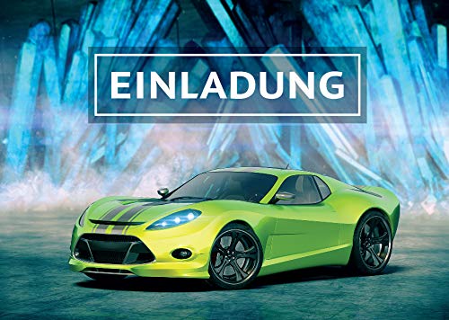10 Einladungskarten Geburtstag Kinder Junge Rennauto/Rennwagen/Auto/Einladungen Kindergeburtstag für Jungen/Kartenset 10 Einladungskarten Geburtstag Kinder Junge Rennauto/Rennwagen/Auto/Einladungen Kindergeburtstag für Jungen/Kartenset von JuNa-Experten