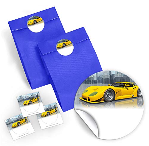 10 Geschenktüten/dunkelblau + 10 Aufkleber Rennauto für Mitgebsel Gastgeschenk beim Kindergeburtstag Jungen 10 Geschenktüten/dunkelblau + 10 Aufkleber Rennauto für Mitgebsel Gastgeschenk beim Kindergeburtstag Jungen von JuNa-Experten