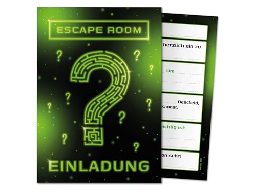 12 Einladungskarten Kindergeburtstag Escape Room Mädchen Jungen Jungs coole Einladungen Geburtstag Kinder Jungsgeburtstag Mädchengeburtstag Detektiv Kinderparty Geburtstagseinladungen grün 12 Einladungskarten Kindergeburtstag Escape Room Mädchen Jungen Jungs coole Einladungen Geburtstag Kinder Jungsgeburtstag Mädchengeburtstag Detektiv Kinderparty Geburtstagseinladungen grün von JuNa-Experten