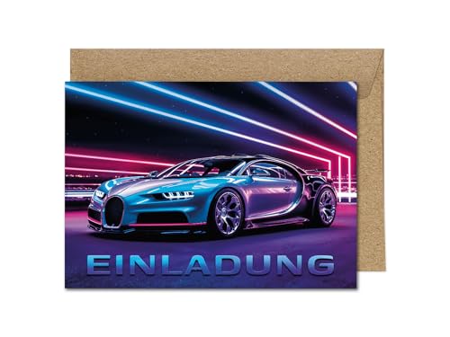 12 Einladungskarten incl. 12 Umschläge zum Kindergeburtstag Jungen Rennauto Auto coole bunte Einladungen Geburtstag Kinder Jungsgeburtstag Rennwagen Kinderparty Geburtstagseinladungen 12 Einladungskarten incl. 12 Umschläge zum Kindergeburtstag Jungen Rennauto Auto coole bunte Einladungen Geburtstag Kinder Jungsgeburtstag Rennwagen Kinderparty Geburtstagseinladungen von JuNa-Experten