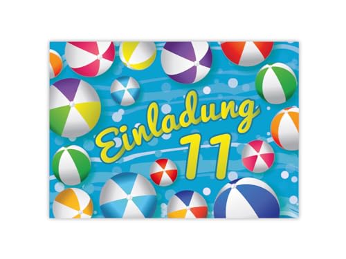 12 Einladungskarten zum 11. Kindergeburtstag Schwimmbad Schwimmen Jungen Mädchen Einladung elfte Geburtstag 12 Einladungskarten zum 11. Kindergeburtstag Schwimmbad Schwimmen Jungen Mädchen Einladung elfte Geburtstag von JuNa-Experten