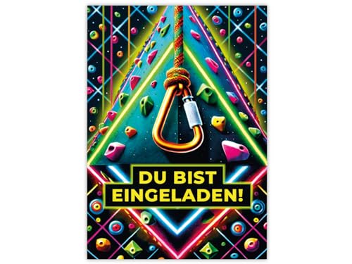 12 Einladungskarten zum Kindergeburtstag Mädchen Jungen Klettern Kletterpark bunte coole Einladungen zum Geburtstag 12 Einladungskarten zum Kindergeburtstag Mädchen Jungen Klettern Kletterpark bunte coole Einladungen zum Geburtstag von JuNa-Experten