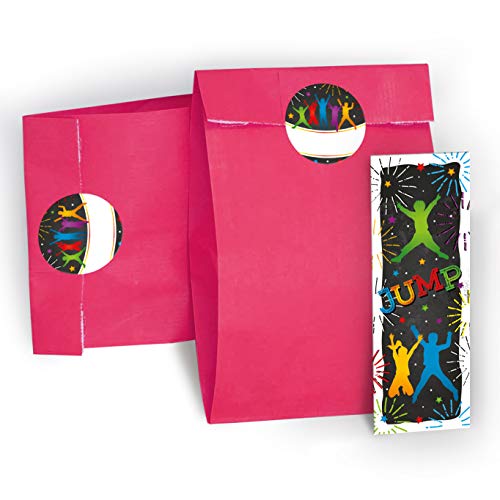 12 Lesezeichen + 12 Geschenktüten/rosa + 12 Aufkleber Jump Party Trampolin Mitgebsel Gastgeschenk beim Kindergeburtstag Jungen Mädchen 12 Lesezeichen + 12 Geschenktüten/rosa + 12 Aufkleber Jump Party Trampolin Mitgebsel Gastgeschenk beim Kindergeburtstag Jungen Mädchen von JuNa-Experten
