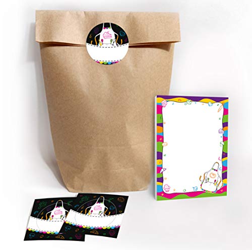 12 Mini-Notizblöcke + 12 Geschenktüten/Natur + 12 Aufkleber Back-Party Koch-Party Mitgebsel Gastgeschenk beim Kindergeburtstag Jungen Mädchen 12 Mini-Notizblöcke + 12 Geschenktüten/Natur + 12 Aufkleber Back-Party Koch-Party Mitgebsel Gastgeschenk beim Kindergeburtstag Jungen Mädchen von JuNa-Experten