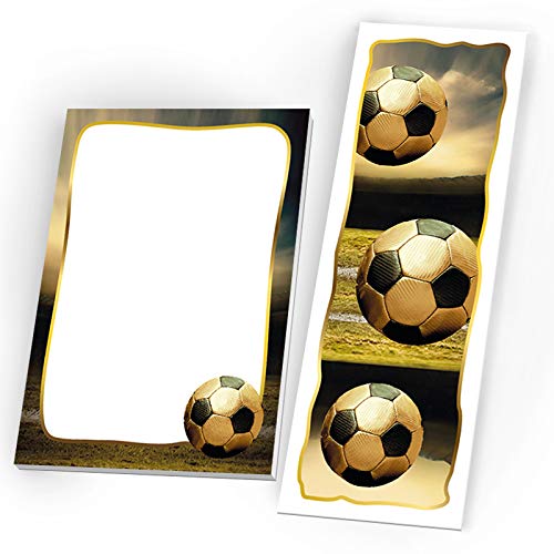 16 Lesezeichen + 16 Notizblöcke Fussball Fußball Mitgebsel Gastgeschenk beim Geburtstag Kindergeburtstag Jungen 16 Lesezeichen + 16 Notizblöcke Fussball Fußball Mitgebsel Gastgeschenk beim Geburtstag Kindergeburtstag Jungen von JuNa-Experten