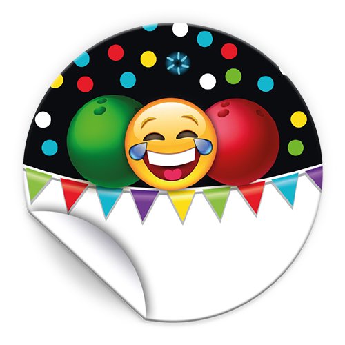 24 Aufkleber Bowling für Geschenkverpackung/Sticker für Verpackung von Gastgeschenk Mitgebsel/Kindergeburtstag/Party-Deko von JuNa-Experten