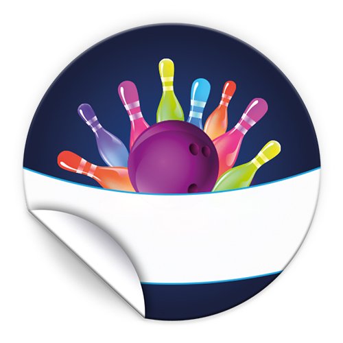48 Aufkleber "Bowling neon" für Geschenkverpackung/Sticker für Verpackung von Gastgeschenk Mitgebsel/Kindergeburtstag/Party-Deko 48 Aufkleber "Bowling neon" für Geschenkverpackung/Sticker für Verpackung von Gastgeschenk Mitgebsel/Kindergeburtstag/Party-Deko von JuNa-Experten